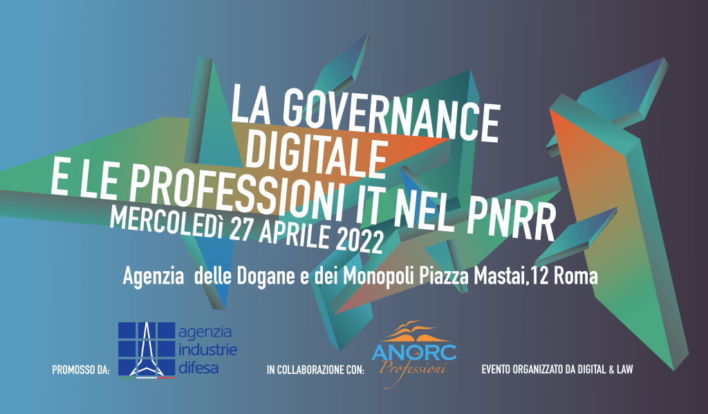 “La governance digitale e le professioni IT nel PNRR” mercoledì 27 aprile - 1