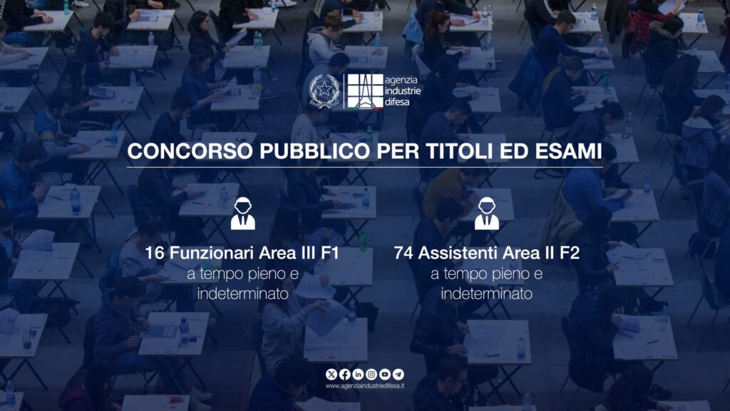 90 nuove assunzioni: pubblicati i concorsi pubblici dell’Agenzia Industrie Difesa - 61